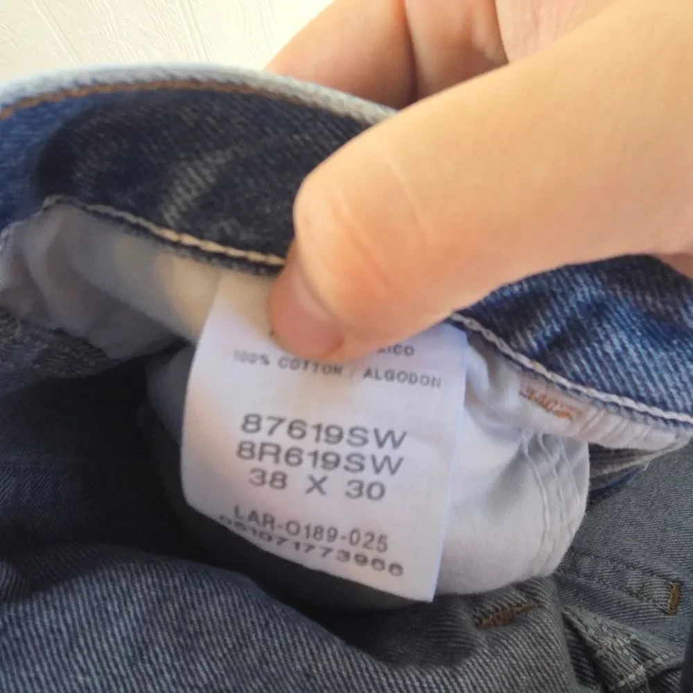 Rustler Men's Relaxed Fit Denim Jeans, Size 38 X 30